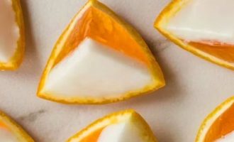Апельсиновое желе в апельсиновых корках к Новогоднему столу