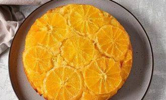 Апельсиновый пирог с полентой
