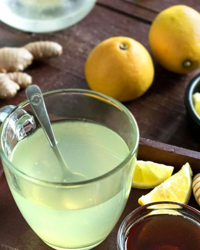Чай с лимоном, имбирем и медом