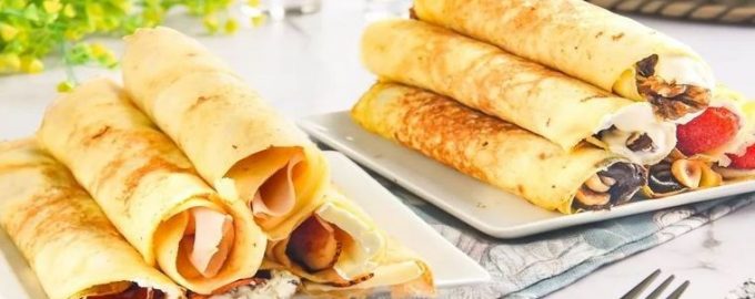 Домашние блинчики с начинкой