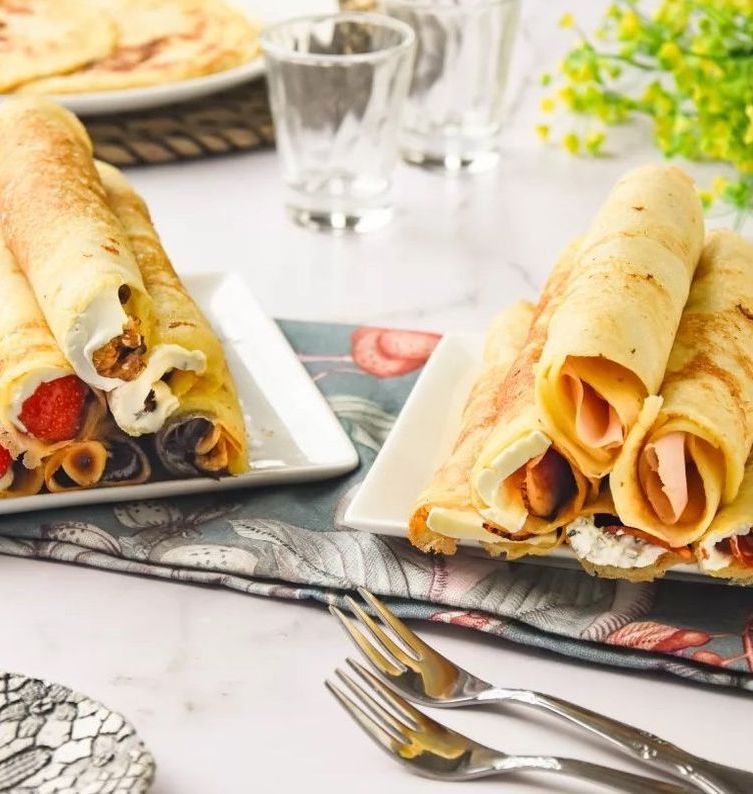 Домашние блинчики с начинкой