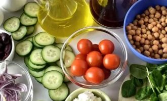 Греческий салат в лаваше - ингредиенты