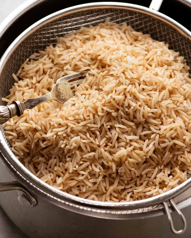 Рис в сковородке