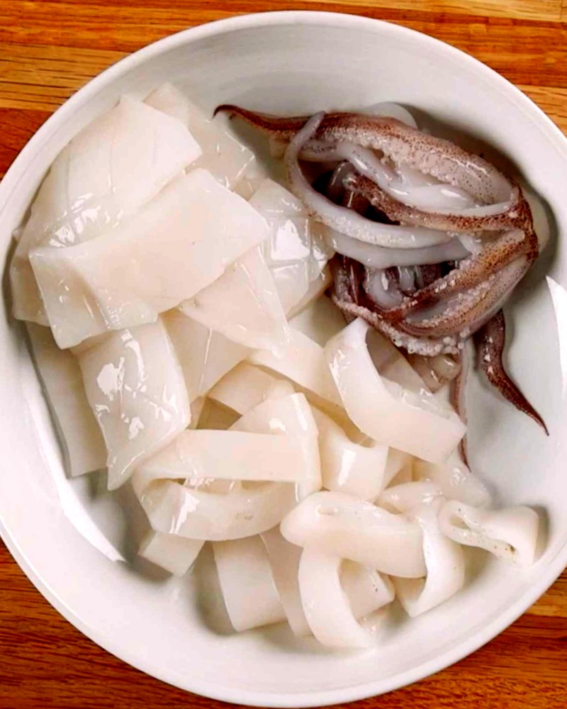 Сколько варится кальмар по времени тушка в салат