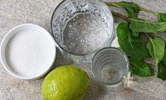Подготовьте все ингредиенты для приготовления коктейля мохито