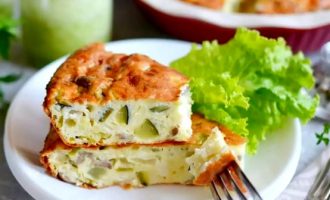 Омлет с овощами в духовке