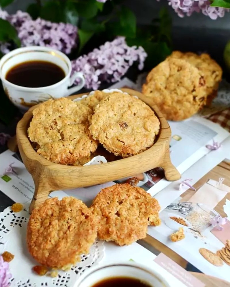 Пряное печенье с изюмом - пошагово