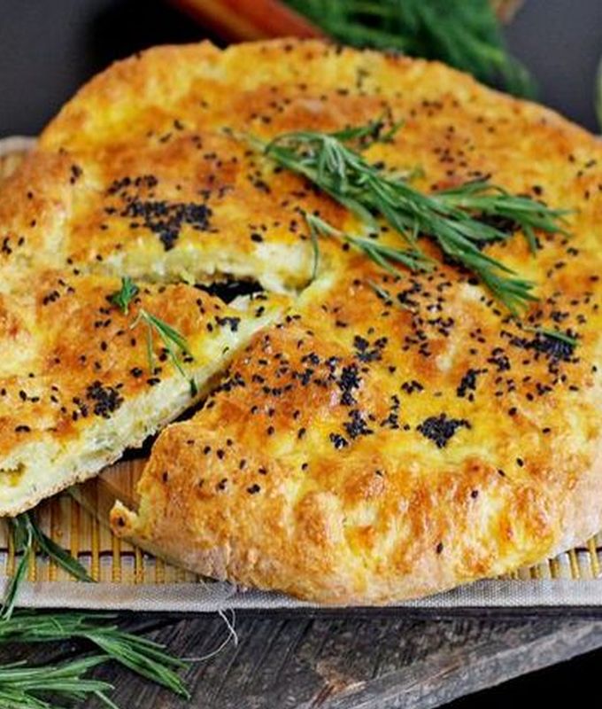 Рецепт лепешки с сыром и творогом