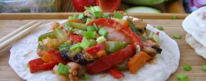 Рецепт тушеных морепродуктов с овощами