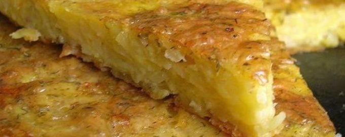Рецепт запеканки из тертого картофеля с сыром