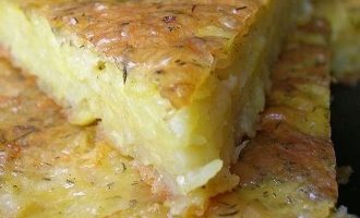 Рецепт запеканки из тертого картофеля с сыром