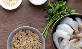 Рис с креветками - ингредиенты