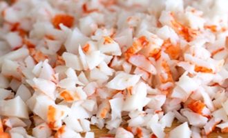 Салат из крабовых палочек - рецепт