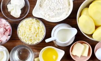 Вареники с картошкой и сыром - ингредиенты