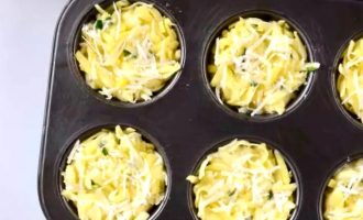Запечённые драники с сыром - простой рецепт